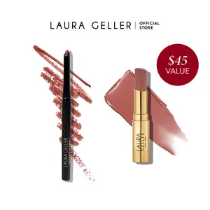 Love Your Lips Duo Lipstick & Liner - Jelly Balm Hydrating Lipstick and Waterproof Lip Liner