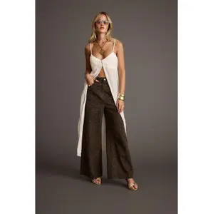 Women's Mischa Ivory Longline Sleeveless Cami Top, Statement Clothes for Jeans Pairing