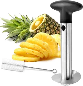 [New Deal] Pineapple Corer and Slicer Tool, Stainless Steel Fruit Peeler, Sharp Blade, Ideal for Home and Kitchen Use Utensils