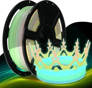 Flashforge Luminous Melody  Rapid PLA Filament 1.75mm , 500mm/s High Speed Printing, Glow in the Dark 3D Printer Filament 1kg Spool, Dimensional Accuracy +/- 0.02mm, Brilliant, Long-Lasting Glow