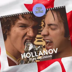 Heated Rivalry Wall Calendar 2026 | Fan | Gift | Hollander Rozanov | LGBTQ | Hollanov | Friend
