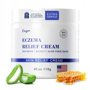 Eczema Relief Cream  - Organic Hand & Body Eczema Relief - Natural Honey Lotion for Dry, Itchy, & Irritable Skin-4 Oz