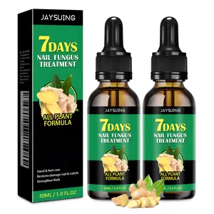 Jaysuing 7 Days Nail Treatment with Ginger Extract Repair Dry Brittle Nails Strengthener & Hydrating Care 2PCS - Intensive