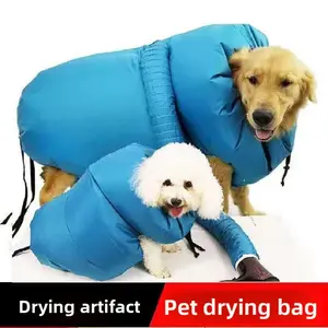 Pet Bath Drying Bag, Quick-Drying Tool for Blowing and Drying Large Dogs' Fur, Dog Grooming Drying Garment