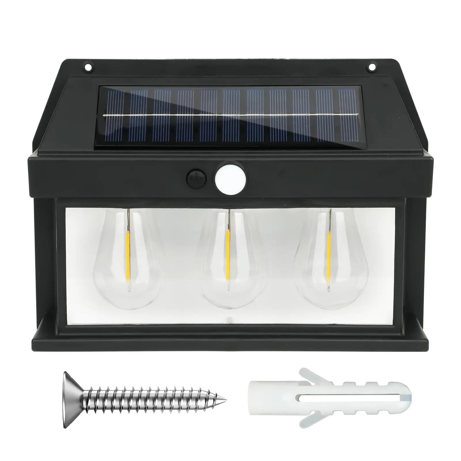 Solar Motion Sensor LED Security Floodlight - IP65 Waterproof, 3 Lighting Modes, Auto Dusk-to-Dawn, Wireless Solar-Powered Energy-Saving Outdoor Wall Light for Garden, Patio, Driveway