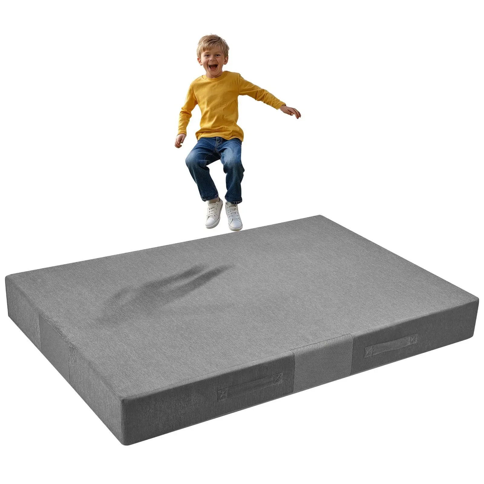 Crash Pad 6 X 4 Ft For Kids And Adults – Soft Thick Foam With Washable Cover, Giant Sensory Pillow Mat For Home Gym, Classroom And Playroom, Safe Landing Surface For Jumping, Playing, Crawling, Climbing, Gymnastics And Therapy