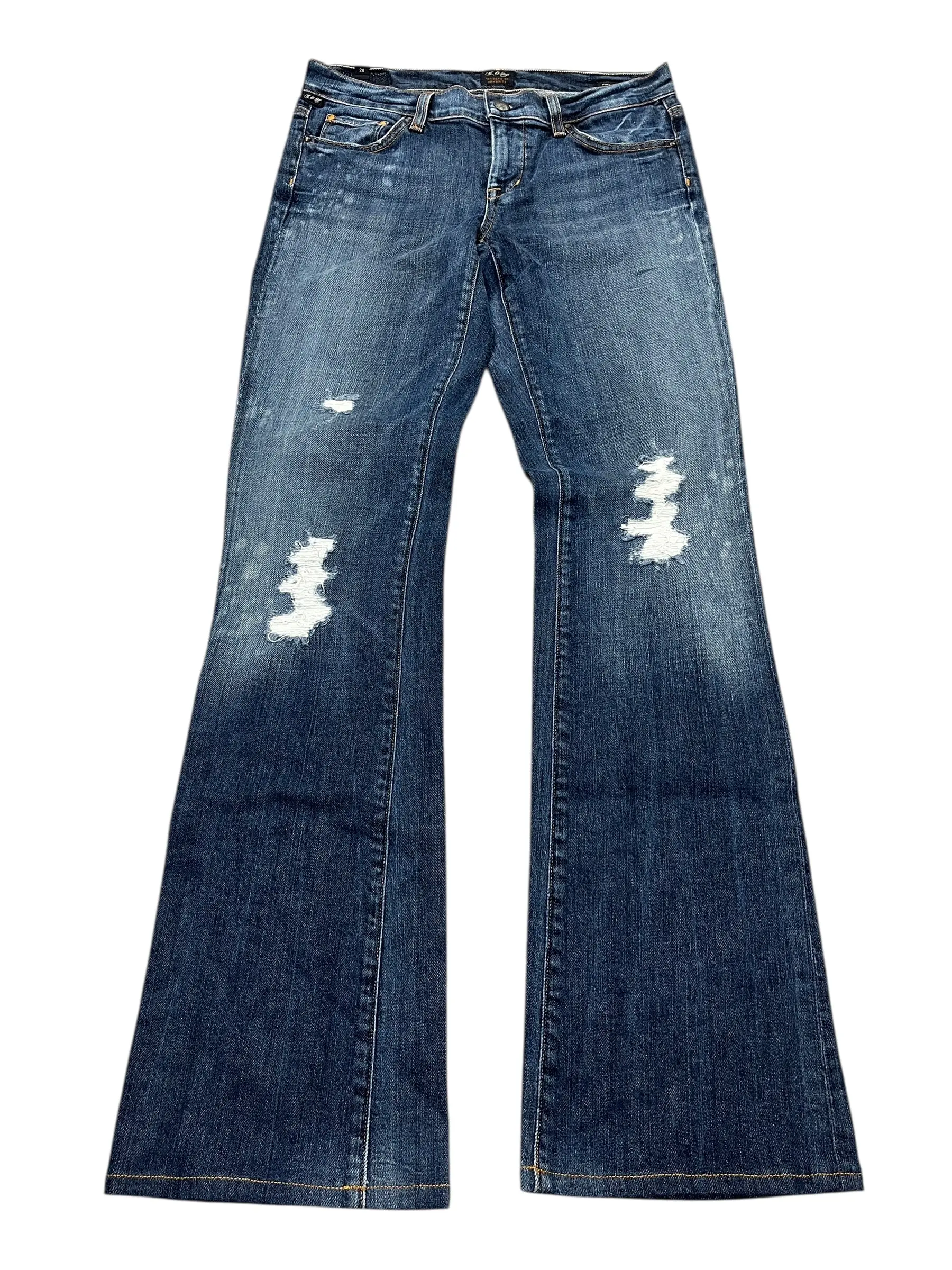 Jeans Flared By Citizens Of Humanity In Blue Denim, Size:6