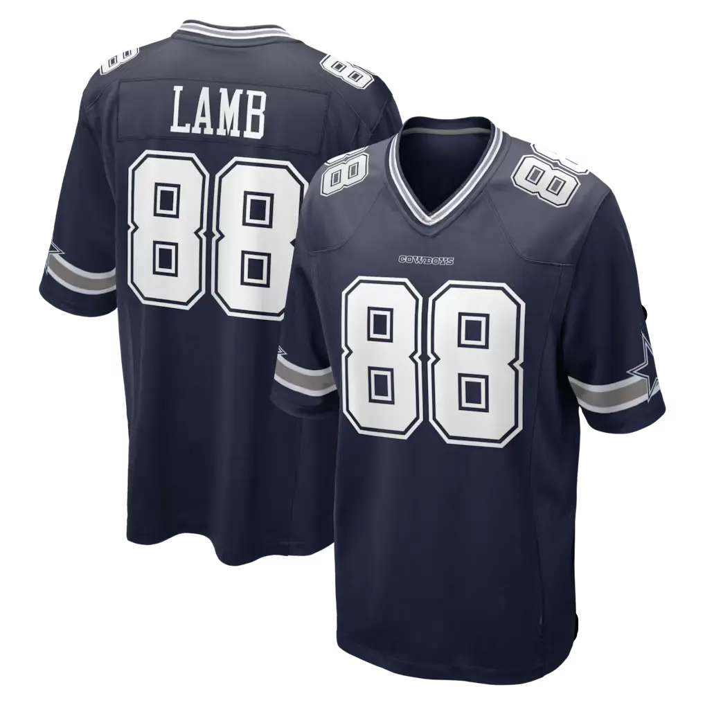 Unisex Football inspired by Dallas Team Lamb 88 Fashion Game Team Jersey - Navy