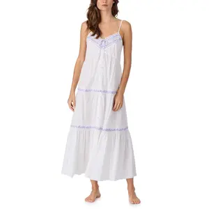 Eileen West Cotton Lawn S/L Long Modern Gown