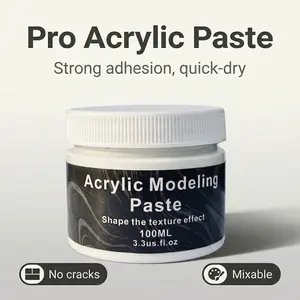 100ML 3D Texture Sculpture Paste, Acrylic Textured Paste for Art Projects, Mixes with Acrylic Paints, Painting Supplies, Art Materials