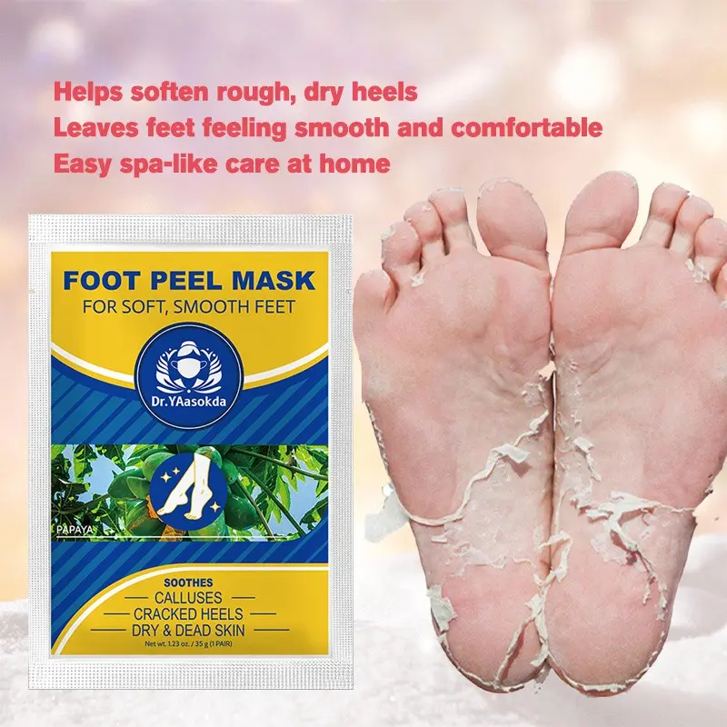 Foot Peel Mask for Smooth Feet, Exfoliating Treatment for Dead Skin Removal, Calms Calluses for Baby Soft Feet at Home, Foot Mask Peeling, Feet Masks