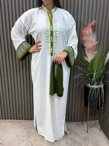 Elegant Embroidered Moroccan Kaftan Dress