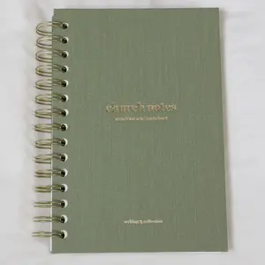 Steadfast and Sustained Church Notes Journal, Bible Study Notebook, Sage Linen Cover, Spiral Binding, for Writing Verses, Key Points, Applying Sermon Messages