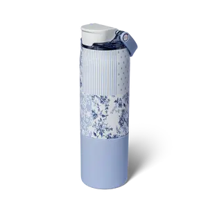 BrüMate Rise 25oz Stainless Steel Water Bottle with Covered SoftSip Straw and Carry Handle | 100% Leakproof Insulated Water Bottle | Sip or Chug Modes | Silicone Sleeve Prevents Scratches and Dents