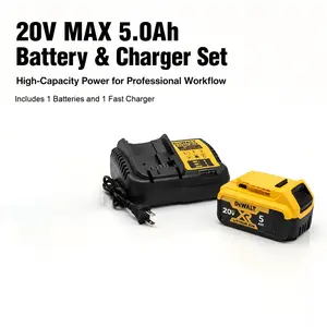 Dewalt 20V Max 5000mAh Battery Cordless Multitool Kit with Charger, Seamlessly Compatible Letter Opener & Grout Removal Tool