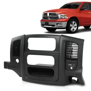 Radio Control A/C Heat Dash Bezel Fit For 02-05 Dodge Ram 1500 2500 3500 Black Radio Control A/C Heat Dash Bezel Fit For 02-05 Dodge Ram 1500 2500 3500 Black