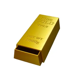 Gold Bar Desk Organizer 3D Printed – Stylish Storage Tray & Home Decor Accent