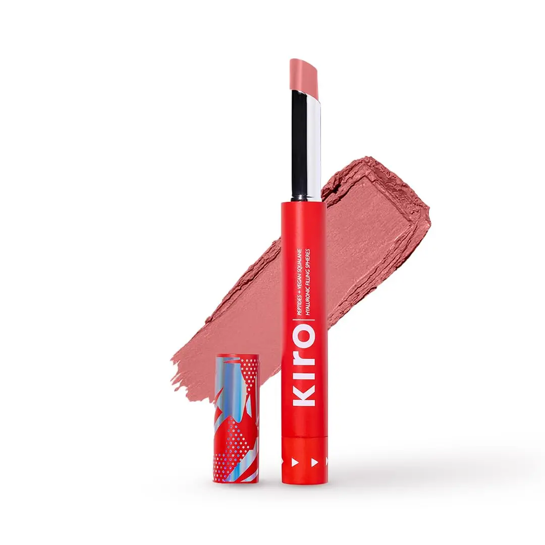 KIRO Slickstick Luxe Matte Lipstick | High-Pigment Velvet Matte Finish | Hydrating, Long-Lasting & Lightweight Lipstick Infused with Peptides, Hyaluronic Spheres & Squalane | 2.4g (Almond Latte)