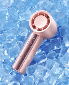 Handheld fan 4000mAh-5-speed adjustment-long battery life-ergonomic-turbocharged portable high speed high power