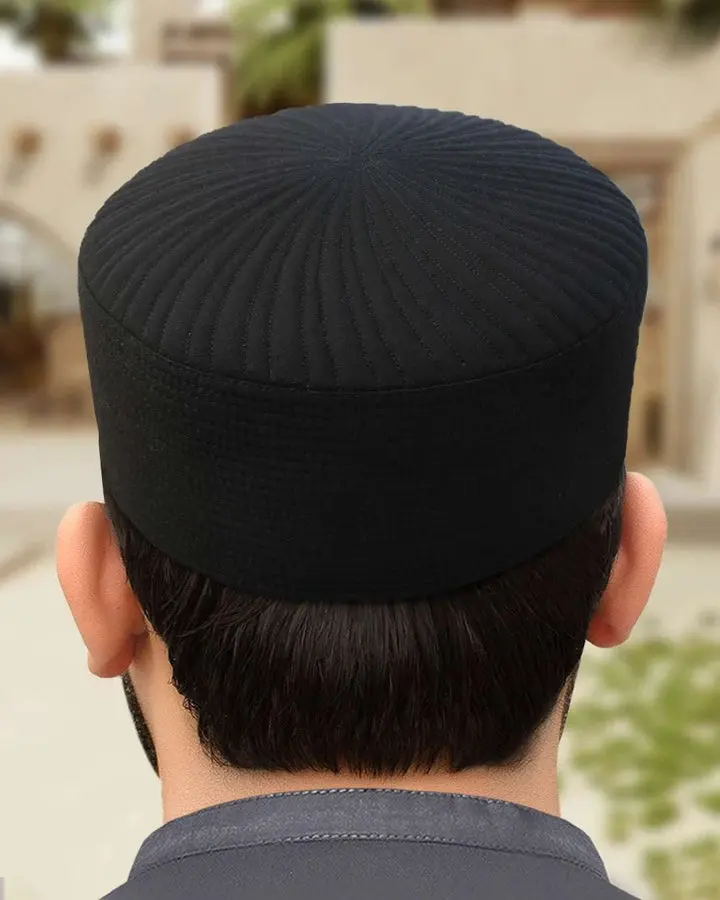 Men's Fajr Kufi Prayer Cap - Lasting-Fit Modest Peci for Islamic Prayer Attire