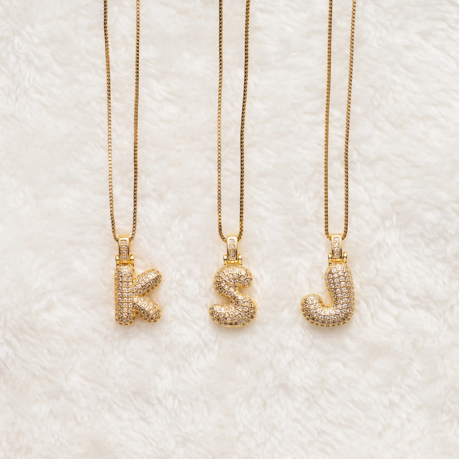 letter necklace gold A-Z women/girls gift