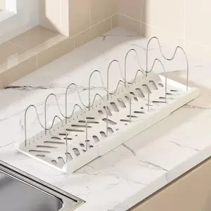 End the Kitchen Clutter Chaos with This Expandable Pots and Pans Organizer – Featuring 7 Adjustable Dividers, It Neatly Stores Cookware, Bakeware, and Lids in Your Cabinets for Effortless Access to Every Pot, Pan, and Lid