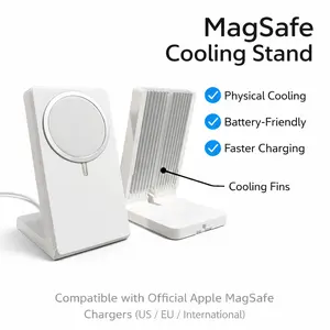 3D Printed Compatible with MagSafe Aluminum Alloy Heat Dissipation Stand