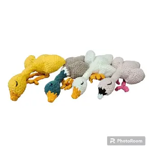 Crochet Snoozin' Goose, Duck, Flamingo Amigurumi Plushie, Cute gift & decoration, Christmas gift Plush