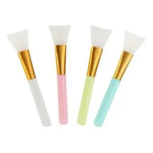 4pcs Silicone Face Mask Applicators Kit, Soft Flexible Hairless Brushes Set for Mud Clay,Charcoal Mixed Mask or Moisturizers,Facial Body Beauty Tool