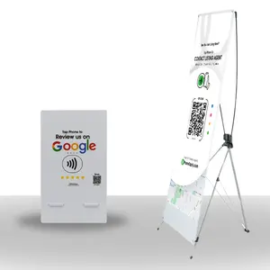 Google Review NFC Table Stand & Banner Combo