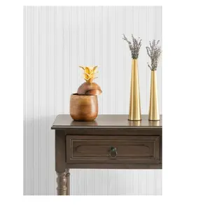 Beadboard Paintable Expanded Vinyl Wallpaper - 20.9in x 33ft - 56.4 Sq. ft.