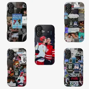 Vintage Heated Rivalry Phone Case, Ilya Rozanov, Shane Hollander Shockproof Phone Cover Compatible with iPhone X, 11, 12, 13, 14, 15, 16, 17 Series & Galaxy Series
