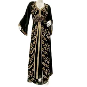 Stylish design Chiffon Beaded kaftan for Muslim Women - Perfect for Formal Occasions