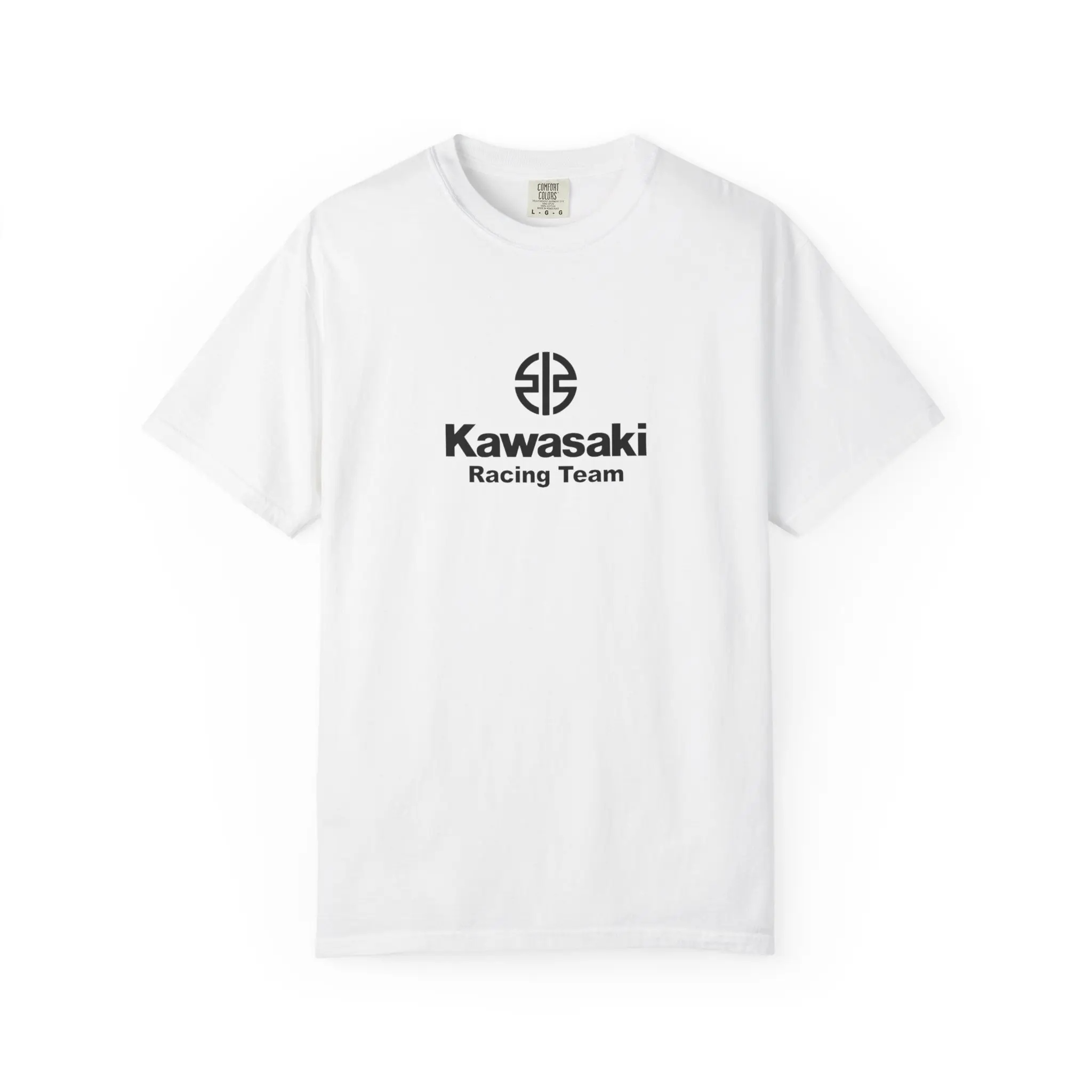 Kawasaki Racing Team Logo T-shirt | Back Print Moto Logos