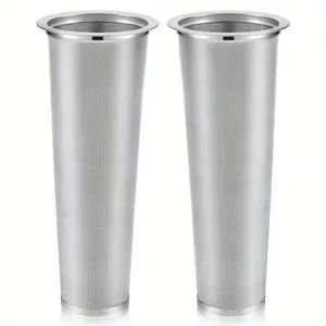 2pcs Stainless Steel Filter Coffee Tea Cold Brew Coffee Filter Infuser Coffee Strainer Canning Jar Mesh Coffee Filter for Wide Mouth Mason Canning Jar Iced Tea Maker Modern Kitchenware