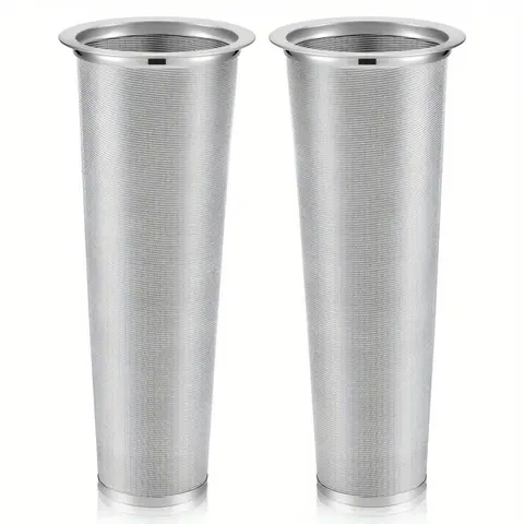 2pcs Stainless Steel Filter Coffee Tea Cold Brew Coffee Filter Infuser Coffee Strainer Canning Jar Mesh Coffee Filter for Wide Mouth Mason Canning Jar Iced Tea Maker Modern Kitchenware