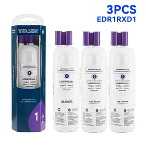 EDR1RXD1 Refrigerator Water Filter Compatible with Whirlpool W10295370A, WHR1RXD1, KAD1RXD1, Filter 1, W10295370, P4RFWB, P8RFWB2L, 46-9930, 46-9081 Refrigerator Water Filter, Pack of 3