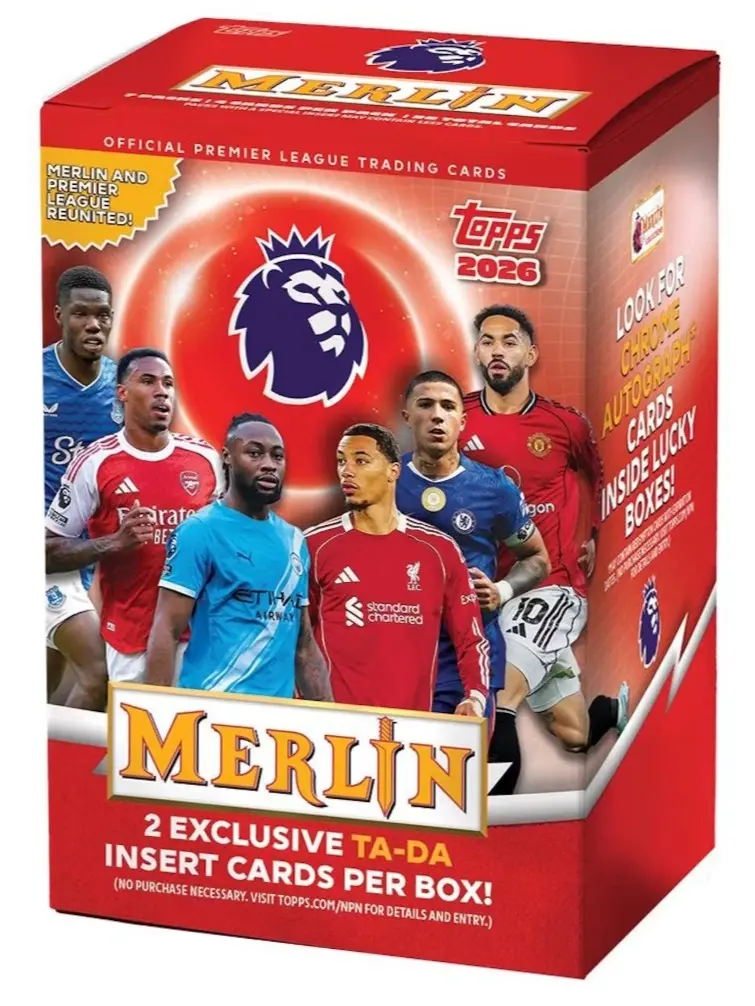 2025/26 Topps Merlin Premier League EPL Soccer Blaster Box