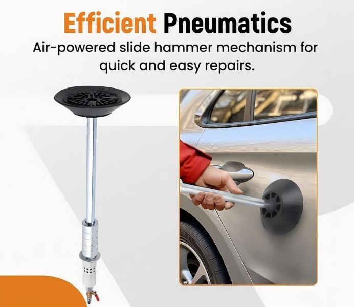 Upgraded Pneumatic Car Dent Puller Kit with Slide Hammer & 3 Sizes Suction Cups, Auto Body Dent Repair Tool, Multi-Function Manual Tool Accessory Upgraded Pneumatic Car Dent Puller Kit with Slide Hammer & 3 Sizes Suction Cups, Auto Body Dent Repair Tool, Multi-Function Manual Tool Accessory