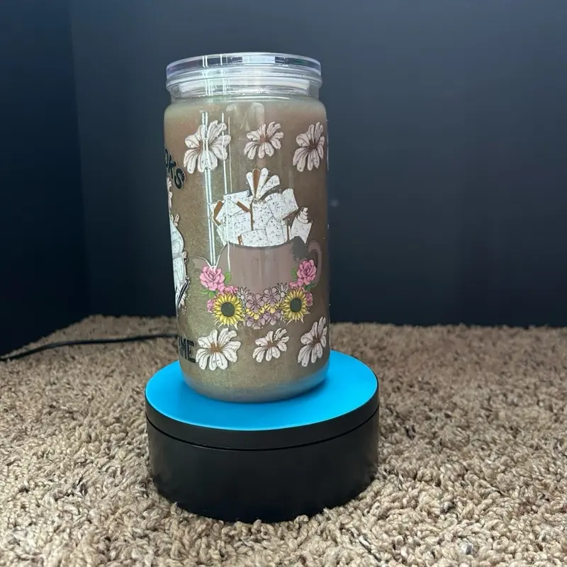 Custom Glitter Cup, Personalized Sparkly Drinkware for Daily Use