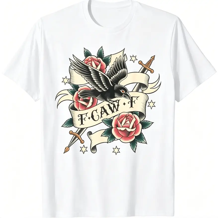 F-Caw-F Crow Shirt | Funny Raven Gothic Bird Humor Unisex Graphic Tee