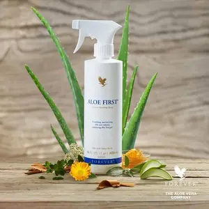 Forever Aloe First 16 Fl Oz Vegan Soothing Mist for Skin & Hair - Quick Relief for Minor Cuts, Scrapes, Burns & Sunburn - pH Balanced Formula - Gluten Free & Vegetarian Friendly