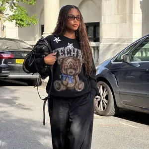 TCH -B Little Bear Hot Diamond Hoodie Women's Same Style Y2k Style