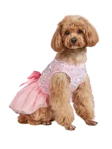 Sequin Dress – Princess Tulle Gown for Small Dogs & Cats