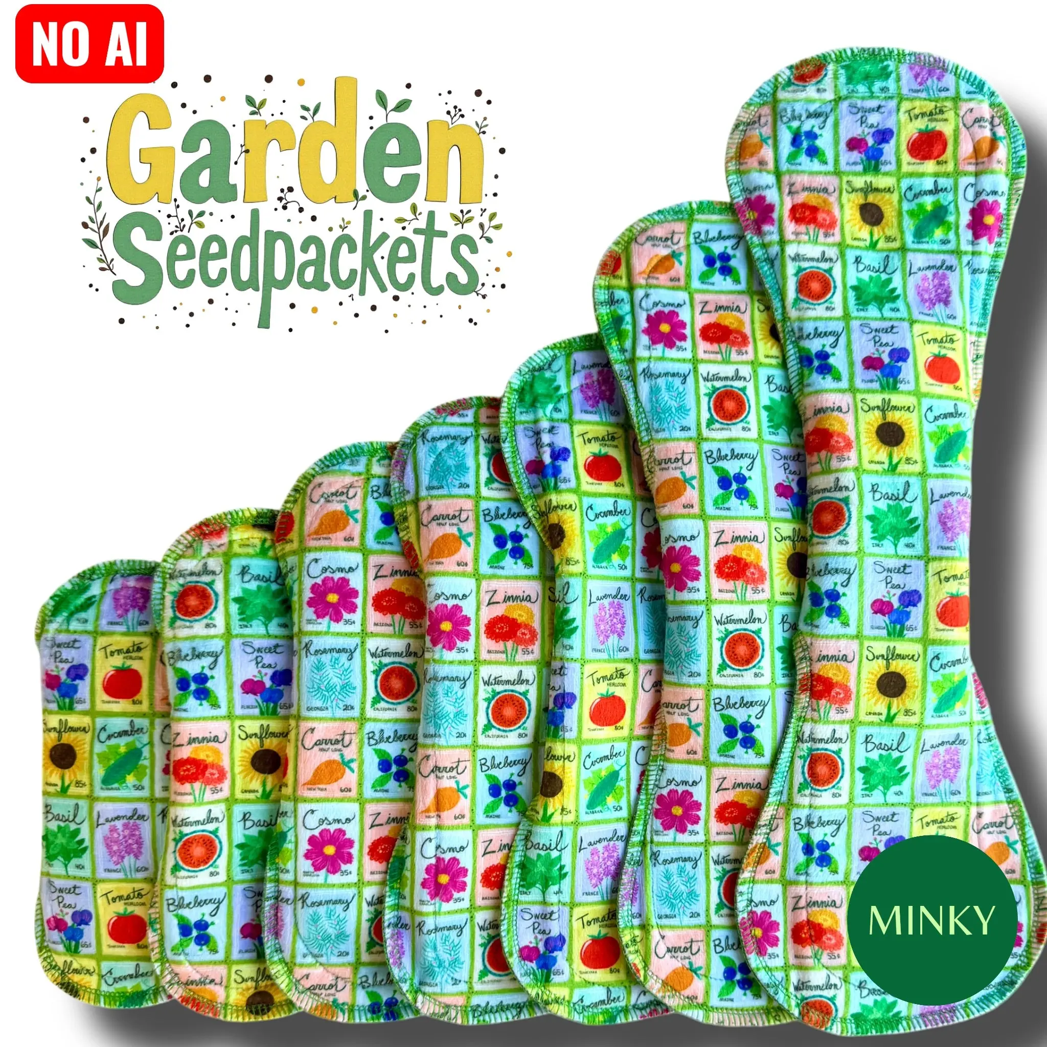 PAD GARDEN SEED PACKETS (MINKY)