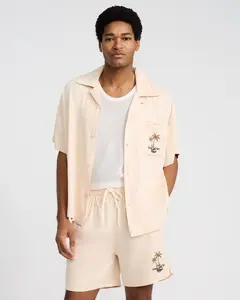 Express Men's Palmera Resort Drawstring Elastic Waist Shorts