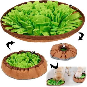 Interactive Pet Snuffle Feeding Mat for Dogs & Cats, Enhances Foraging Skills, Ideal for Travel & Home Use, Reduces Boredom & Stress