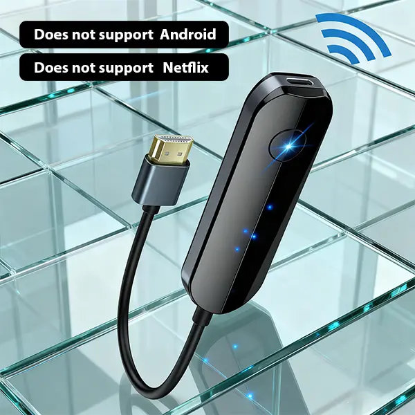 Lulaven 2026 Wireless Full HD Display Adapter - 5G WiFi Streaming, HD Video-Audio Sync Mirroring, Plug-and-Play, HDMI Cable Included, Manufacturer Warranty, for iOS iPhones, Digital Products, Tech Gadgets, Devices