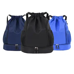 Unisex Large Capacity Layered Storage Sports Backpack, Adjustable Straps, Quick-Dry, Ideal for Basketball, Soccer, Hiking, Outdoor Activities