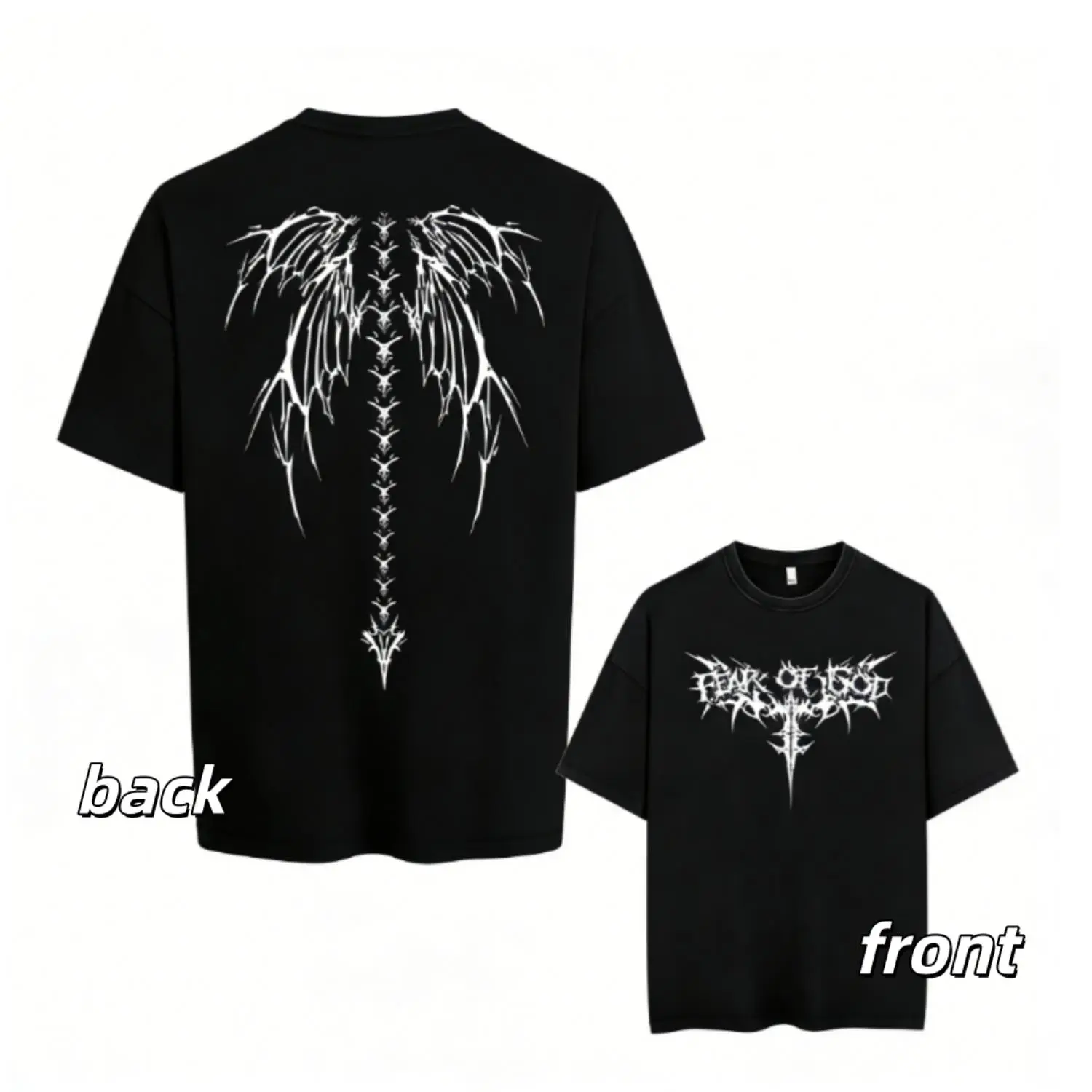 Oversize Printed T-shirts Men Gym Vintage Heavyweight T Shirts Cotton Workout Acid Baggy Tees Street Fashion Tops graphic  tees